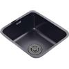 TYLAOXIAO Lavello Cucina 1 Vasca Nero,Lavandino Cucina Piccolo,Lavabo Cucina In Acciaio Inox,Lavabo Rettangolare con Set Di Drenaggio,Installazione Appoggio o Sottopiano (34x31x19cm)
