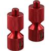 Zilimontt Strumento di allineamento della flangia in alluminio con perni di posizionamento a due fori, perni di montaggio per tubi di precisione per flange ASME da 1/2 a 14 pollici, alluminio 6061