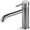 VEMA Miscelatore lavabo in acciaio inox satinato Vema Tiber Steel V17011
