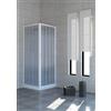 BoxDoccia BOX DOCCIA 80x100 a due lati a soffietto apertura laterale in pvc h185
