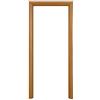 PORTE ITALIANE Kit telaio legno di passaggio bombato completo di mostrine per porte a soffietto Noce Tanganica Naturale Misura Esterno Telaio 77x213