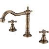 Weirun Diffuso Bagno Lavandino Bacino Rubinetti A Beccuccio Alto Set 3 Fori 2-Maniglia Vanity Rubinetto Vasca Da Bagno Miscelatore Rubinetto In Ottone Antico