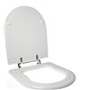 IDROTOP Copriwater dedicato per SANITOSCO FREE CHIUSO in Legno e Poliester, Ovale, Bianco