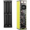 Wlinfetity Custodia portatile Power Bank 22,5 W/45 W con design senza saldatura per fai da te, supporto per batteria ABS trasparente per 8 x 18650, doppia uscita di tipo C ywllow 45W