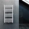 ELEGANT Radiatore da Bagno 1000x500 mm Bianco Radiatore da Bagno con Collegamento Centrale Scaldasalviette Scaldasciugamani Radiatore