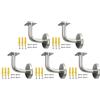 ZMdooreasy Elegante staffa per corrimano per un supporto sicuro a parete, materiale in acciaio inox con tutte le viti necessarie (B)