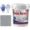 Generic Vernice epossidica color sabbia per pavimenti, vernice epossidica Louis Forest, rivestimento autolivellante in sabbia colorata epossidica, adatta per uso interno ed esterno (grigio-b, 0,5 litri)