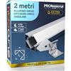 Eurocali Profilo Angolare da 2 metri (2mt) in Alluminio grigio per Strisce LED Schermo Opaco ingombro max striscia led 12.1mm - 19 x 19