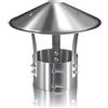 YQYHNB Comignolo Terminale Circolare 110mm Copertura Per Tubo Della Stufa, Copertura Per Canna Fumaria, In Acciaio Inox, Per Camino, Stufa O Caldaia(201 material,120 mm(4.7 in))