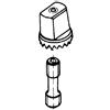 GEZE Prolunga per asse TS500/550, 20 mm, acciaio zincato, 1 pezzo | Accessori per chiudiporta a pavimento GEZE
