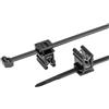 HellermannTyton chiaroermannTyton 156-00948 T50ROSEC4A-PA66W-BK (100) Kabelbinder con Clip 200mm 4.6mm nero 100St.