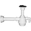 Dianhydro Sifone PVC 1 via con piletta e scarico lavatrice con canotto 11/4