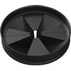Funmit Paraspruzzi per smaltimento rifiuti QCB-AM ricambio per InSinkErator Evolution Series, tappi di scarico rimovibili e silenziosi, accessori per smaltimento rifiuti, nero, confezione da 1