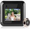 gernie Telecamera Spioncino per Spioncino Intelligente, Spioncino di Sicurezza Grandangolare da 0,3 MP 95° con Display LCD TFT da 2,4 Pollici, Videocitofono,Spioncino Digitale per