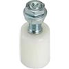 Dieffematic Rullo Guida Scorrimento Oliva - Nylon Bianco, M16, Ø40x45 per Cancello Scorrevole