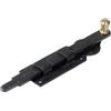 inferramenta Catenaccio Rustico Verticale Nero Goffrato | Chavistello Stile Antico per Porte, Portoni e Mobili da Esterno ed Interno | Robusto, Sicuro e Decorativo (30 cm)