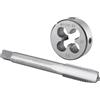 Burkit M10 X 1.25 Maschio e Die Set Mano Sinistra, M10 x 1.25 Filettatura Macchina Maschio e Tondo Die