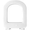 MASTERBRICO Sedile WC per Copriwater Dolomite MIA J437900 / J438000 in Termoindurente Bianco - Ricambio Parte Inferiore Asse Originale Chiusura Classica - Made in Italy