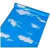 PoetryHome - Carta da parati a contatto con nuvole di cielo blu, per camera da letto, 40 x 250 cm