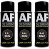 Alex Flittner Designs Vernice spray RAL 8022 nero-marrone opaco, 3 bombolette spray da 400 ml