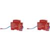 Generic 2pcs DIN Rail Retardant Device Dual-Line Household Flame Retardant Tool Non-Pollution Heat Aerosol Fire Extinguishers For Distribution Cabinet And Meter Box