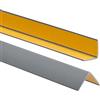ProfiPVC Profilo Angolare PVC 30x30 mm - Listello di protezione in plastica flessibile - Striscia autoadesiva - Riparo dei profili angolari e bordi, facile da installare - 200cm, Argento