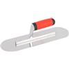 Gralara Spatola a Testa Tonda, Manico Ergonomico, Frattazzo per Finitura in Acciaio Inox Lucidato a Specchio, Professionale E Multifunzionale, 35 cm x 10 cm