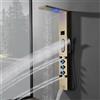 Bathfinesse Torre doccia dorata, sistema di pannelli doccia per bagno con grande area corpo getto massaggio, apparecchi doccia con display della temperatura, getti del corpo regolabili, doccetta a