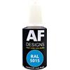 Alex Flittner Designs Pennarello per vernice RAL 5015, colore blu cielo opaco, 20 ml, vernice per ritocco acrilico, per riparazione, legno, metallo, mobili da bagno
