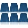 HERCHR 6 Pezzi 5,5 x 5,1 x 3,5 pollici Piccolo Lampadario Paralumi a Pieghe per Lampadina Piccola a B C F P, Clip su Paralume a Barilotto in Tessuto Pieghettato per Lampada da Tavolo e Lampadario