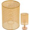 BUGUUYO Paralume Lampada Rattan Intrecciato Abat Jour E27 per Lampade da Tavolo da Terra Protezione Lampadina, Materiale Metallo e Rattan per Atmosfera Calda in Soggiorno e Bar
