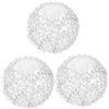 PRETYZOOM 3 Eleganti Paralumi A Globo in Per Lampadari Paralume Di Ricambio in Filo Di Alluminio Per Uso Multi-scena