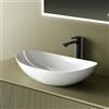 EMKE Lavabo da appoggio 615 x 360 x 155 mm,bianco brillante