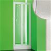 Forte BS233000001 Box Doccia Skipper Domino Apertura a Libro Dx-Sx, Regolabile, Bianco, 90-95 cm, 90 x H 185 cm