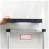 Shophubio Stabilizzatore per scaletta inclinata ad albero - Piedino in gomma a forma di piedino per scale telescopiche, accessorio di supporto antiscivolo per palo, 33,5 x 9,0 x 4,0 cm