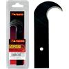 MASTERBRICO Lame di Ricambio per Cutter a Uncino Maxi Mass 3 Pz - Acciaio al Manganese Extra Affilato 0,8 mm - Per Guaine, Cordami, Imballaggi, Agricolo, Edilizia - Alta Resistenza e Durata