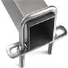 NLQCSXWEP Bulloni quadrati in acciaio inossidabile a U, Morsetto con bullone a U in acciaio inossidabile M6 M8 M10 dadi e piastre telaio Argento dimensioni multiple(M10 120x160mm 1pcs)