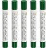 QUARKZMAN Crayon per Riparazione Mobili, 5pz - Stucco per Cera per Legno, Ritocco Pennarelli per Mobili - per Coprire Graffi Fori Tavoli Scrivanie Pavimenti Legno, Verde Erba