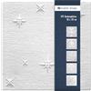 Marbet Design Pannelli da soffitto in polistirolo EPS, pannelli da soffitto leggeri e robusti dal design moderno (pacchetto risparmio 10 QM ZIMA 50 x 50 cm) per ambienti umidi, pannelli decorativi