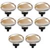 TopHomer Pomelli rotondi decorativi in cristallo trasparente, 8 pezzi da 45 mm pomelli esterni per mobili in cristallo artificiale, maniglie per porte in vetro, pomelli rotondi per mobili per armadio