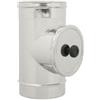 Generico Kit Canna Fumaria Diametro 80 in Acciaio Inox con Accessori - Gomito, Guarnizioni, Fascette e Raccordi e altri accessori - Completo per Stufe, Caminetti e Caldaie (Modulo d'Ispezione INOX)