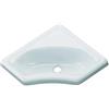 Berger Comet lavabo d'angolo mini lavabo caravan lavello cucina bagno installazione sanitaria parte campeggio bianco