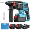 AKIZA Trapano Tassellatore a Batteria 88V Ideale per Foratura Cambio Rapido delle Punte Trapano Senza Fili Tassellatore Elettrico Trapano a Percussione