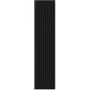 KAISER plastic® Pannelli acustici, colore: nero, pannelli da parete in diversi formati, parete a lamelle in colore pastello, moderno rivestimento da parete (120 x 60 cm)