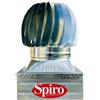 Spiro Un'idea Senza Fumo Spiro - Comignolo Eolico Base Quadrata ad Incastro - Acciaio Zincato - cm 42x42
