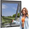 Eejovative Zanzariera Fissa Piccola 55x100cm NeroZanzariera Scorrevole Porta Finestra Senza Fori Balcone A Rullo per