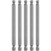 QUARKZMAN 5Pz Punte Cacciavite Esagonale con Estremità Sferica 6mm (H6.0) 1/4 Gambo Esagonale 100mm (4) Lungo Punta Inserti per Avvitatore Magnetiche Testa Sferica Acciaio S2 Grado Metrica