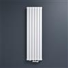 Mai & Mai Radiatore Verticale da Bagno 160x46cm, Radiatore Scaldasalviette Termoarredo Scalda Portasciugamani da Parete e Pavimento in Acciaio, Bianco