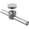 Bonomini 0750AR54B7 | Valvola Antiriflusso Orizzontale | Sifone DN32 | Valvola di Non Ritorno | Antiodore Scarichi | Plastica, Cromato