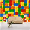 XLMING Soggiorno 3D Carta Da Parati Murale Blocchi Camera Da Letto Per Bambini Negozio Di Giocattoli Decorazione Carta da Parati 3D Divano TV Fotomurali Poster Murale Soggiorno Camera Letto-430cm×300cm